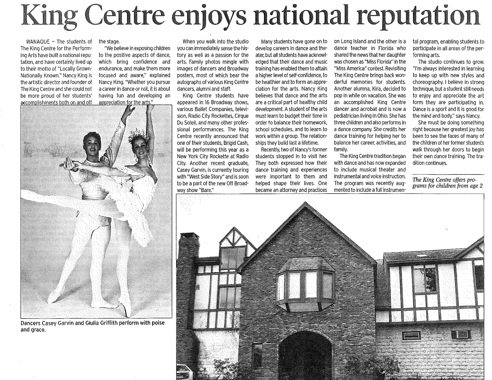 King Centre Enjoys National Reputation