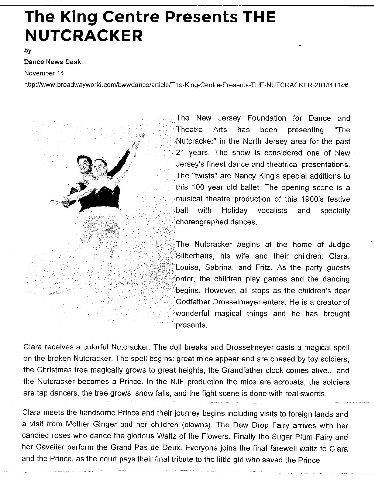 The King Centre Presents THE NUTCRACKER